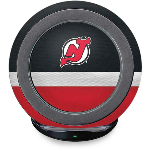 NHL New Jersey Devils Jersey Fast Charge Wireless Charging Stand Skin